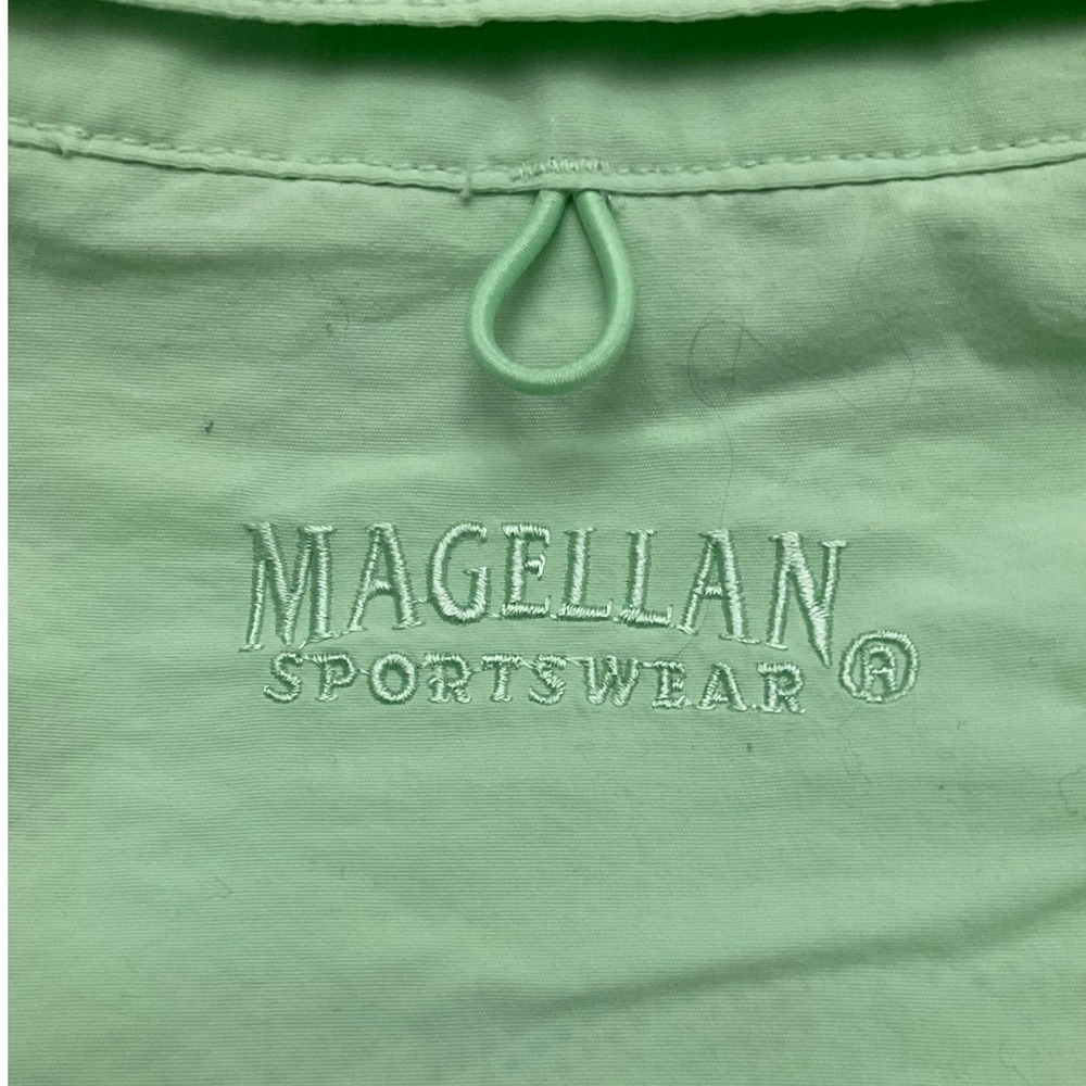 Magellan Sportswear‎ Men's Short Sleeve Button Up Shirt Light Green Size Large - Picture 9 of 12